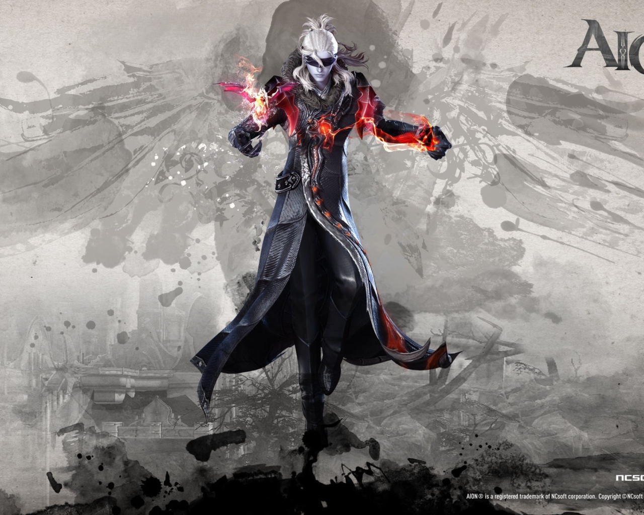 Постер игры Aion Online, персонаж Асмодиан