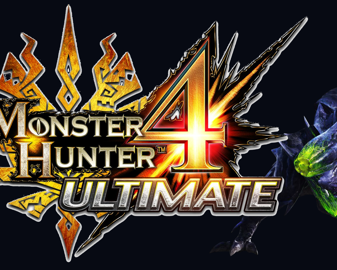 Постер видео игры Monster Hunter 4
