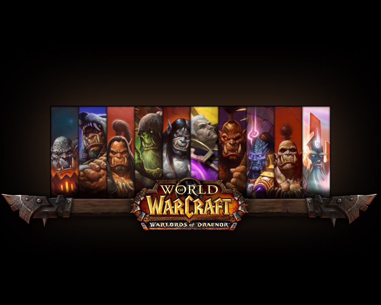 Постер видео игры World of Warcraft Warlords of Draenor