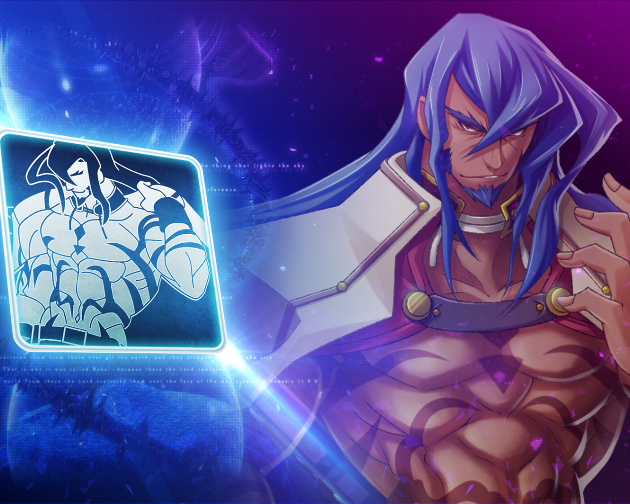 Мощный Хакумен в игре Blazblue