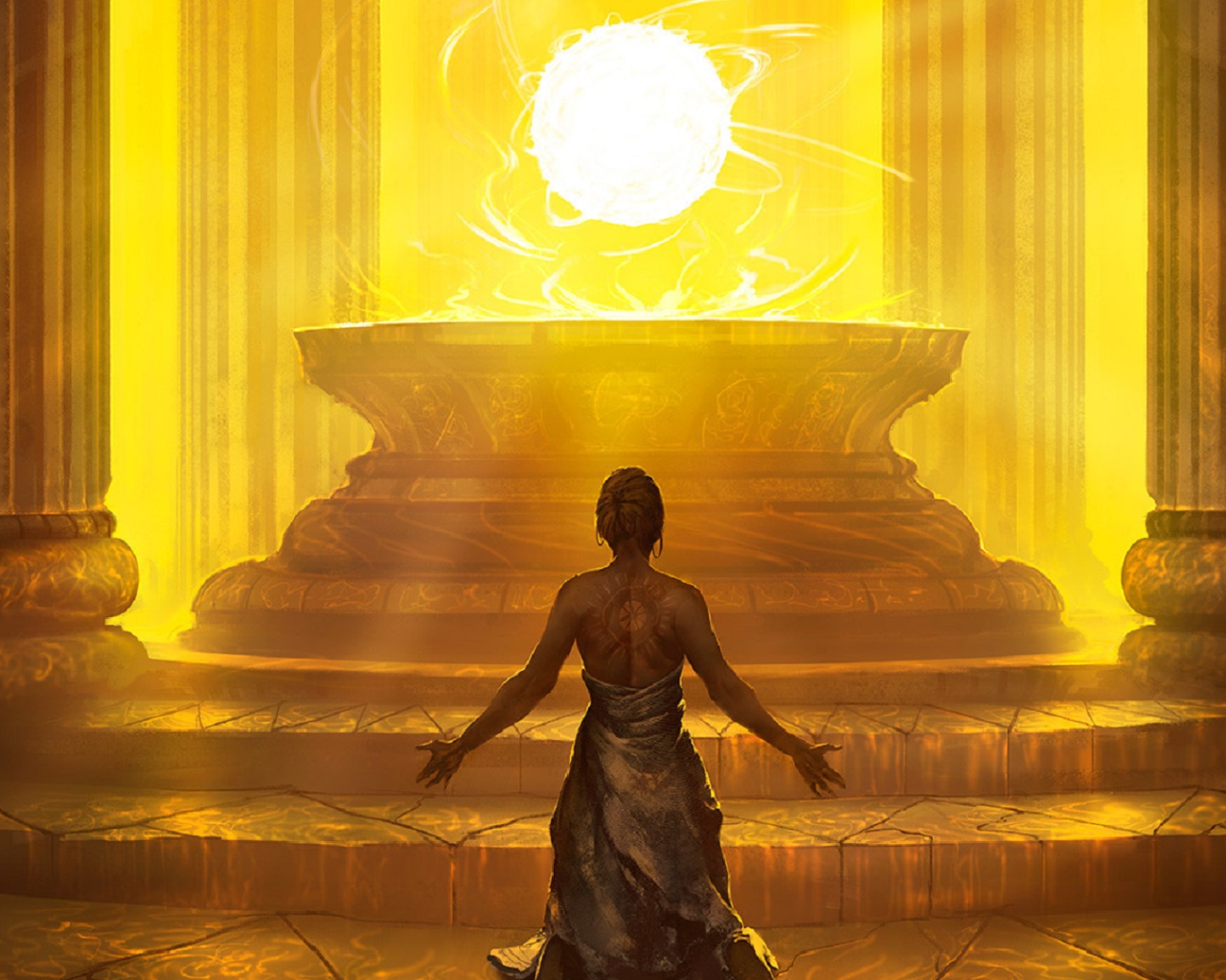 Жрица в храме, игра Magic The Gathering