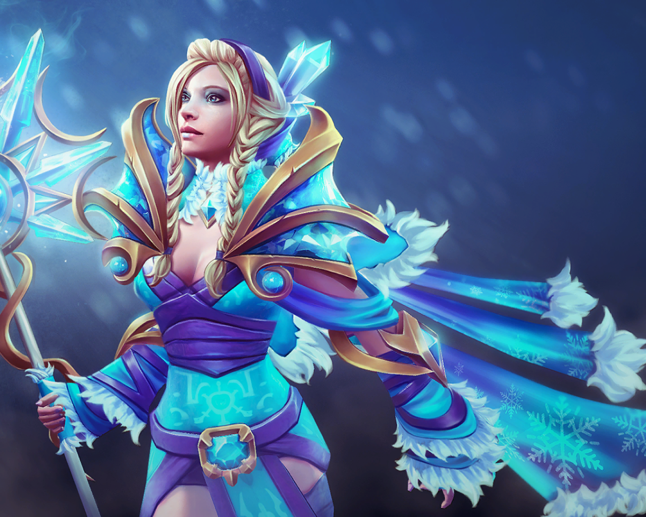 Принцесса в голубых одеждах, игра Dota 2