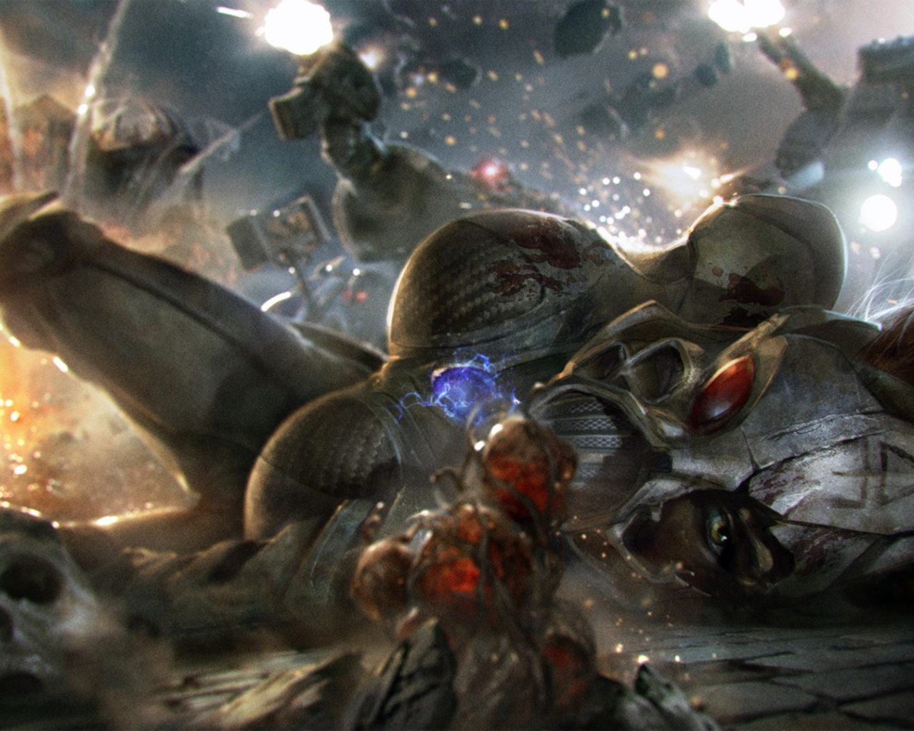 Поверженный Эльдар в игре Warhammer 40000