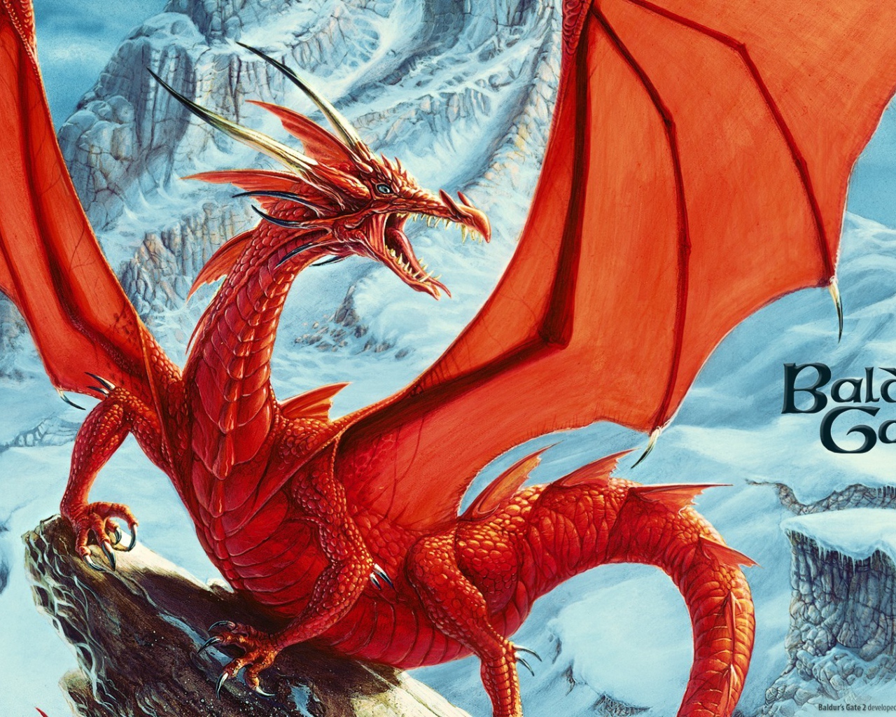Красный дракон в игре Baldur's Gate