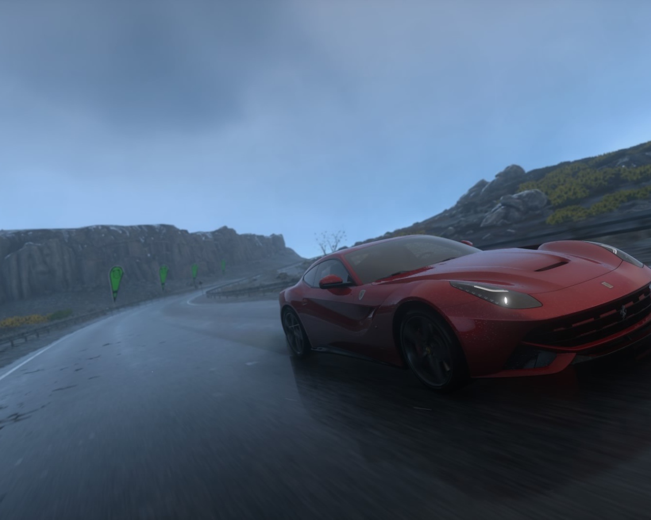 Красный Феррари в игре Driveclub