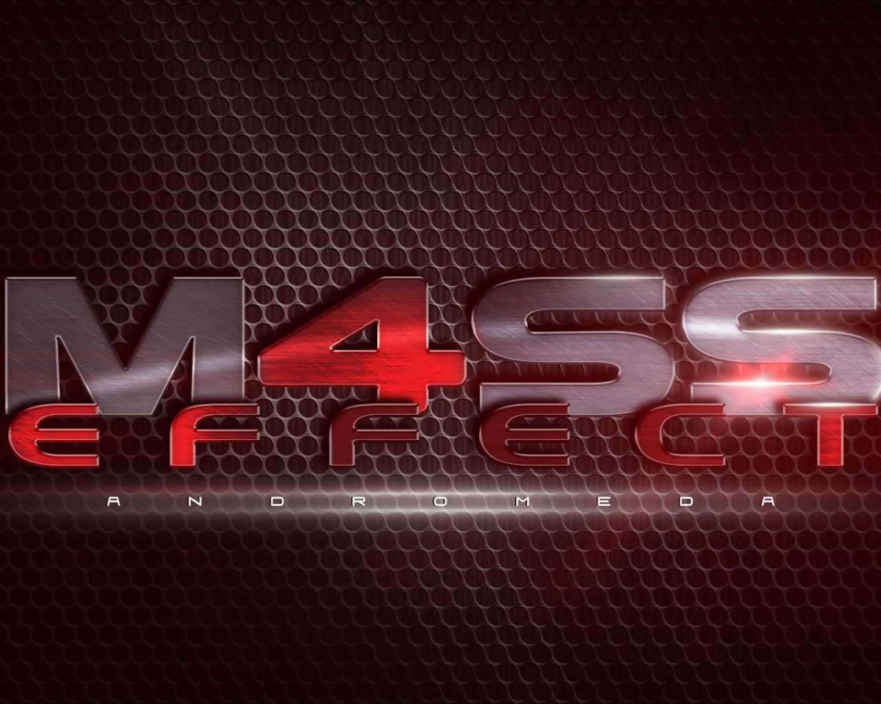Красный фон Mass Effect Andromeda