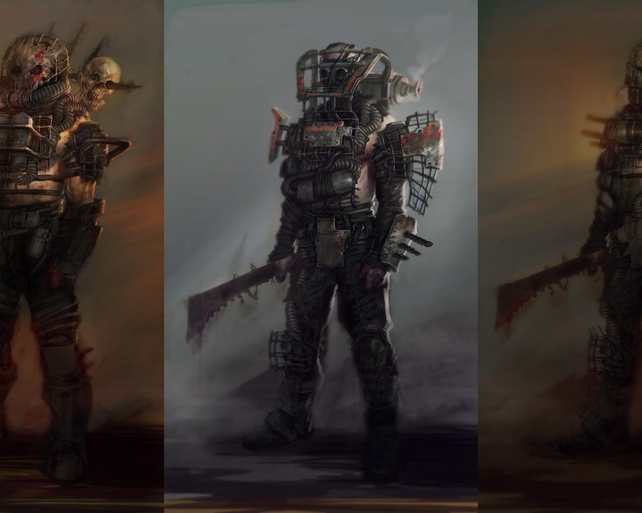 Роботы из игры Fallout 4, концепт арт