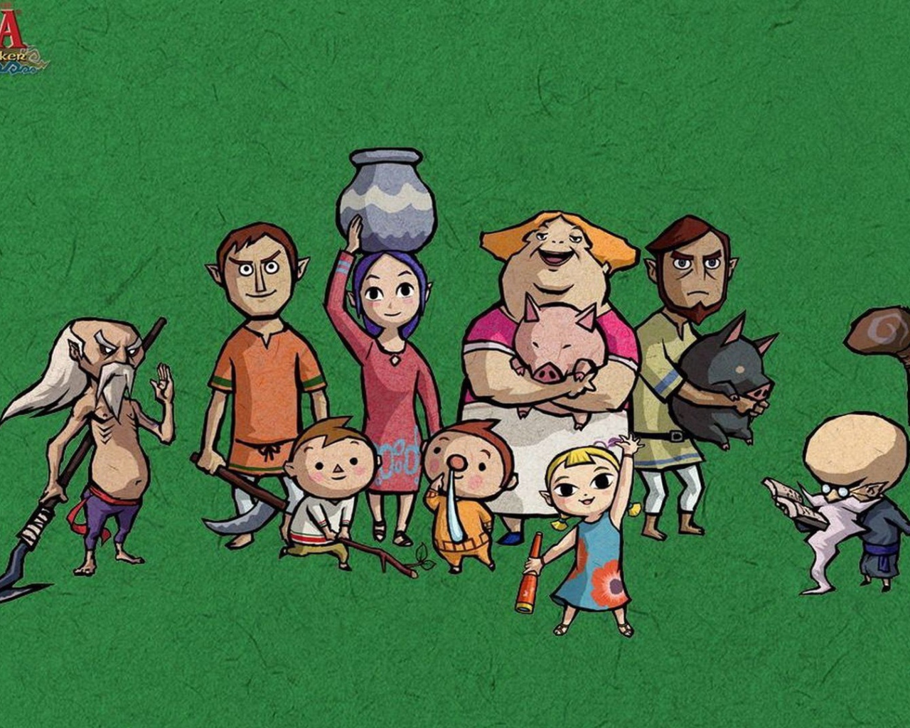 Сельские персонажи игры The Legend of Zelda