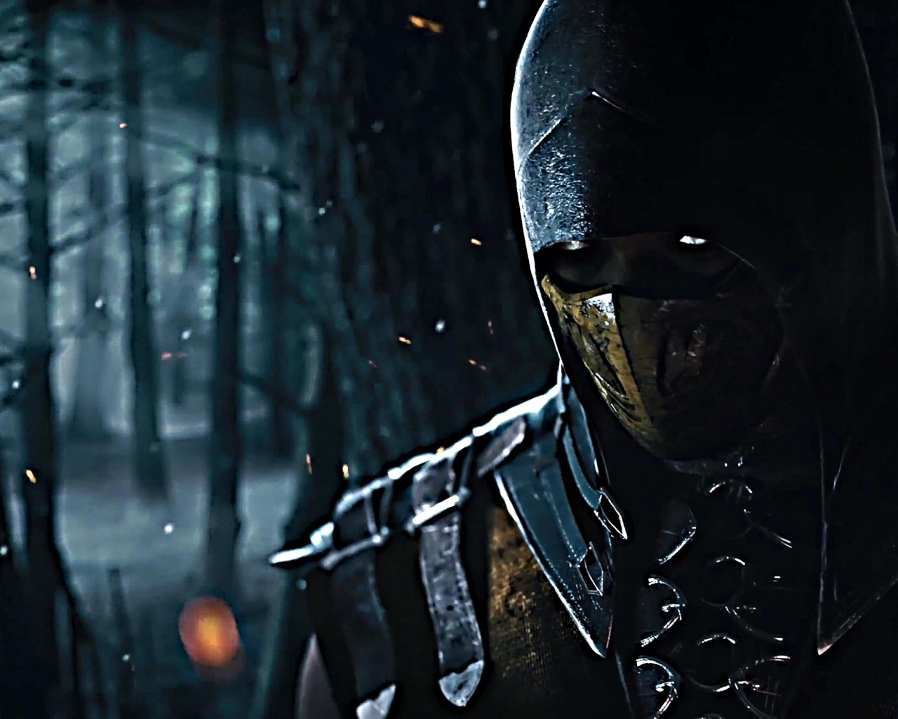 Скорпион в лесу, игра Mortal Kombat