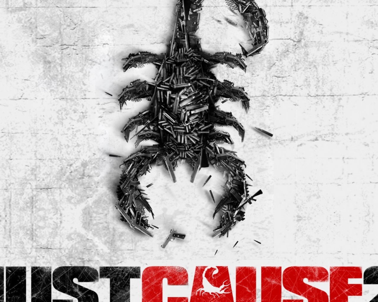 Скорпион на постере игры Just Cause 2