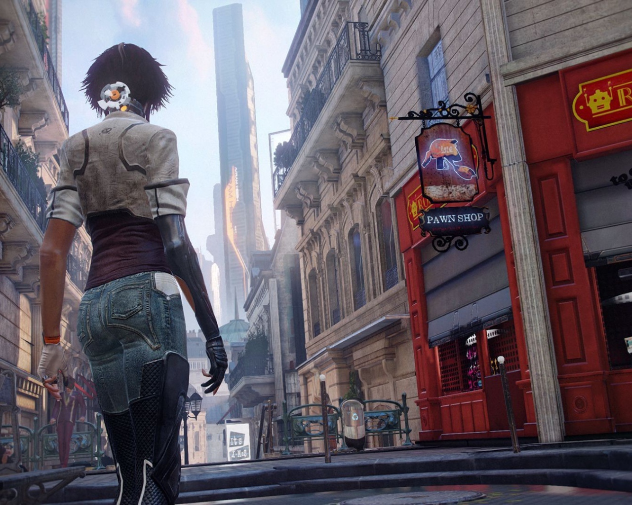 Девушка идет по Парижу, игра Remember Me