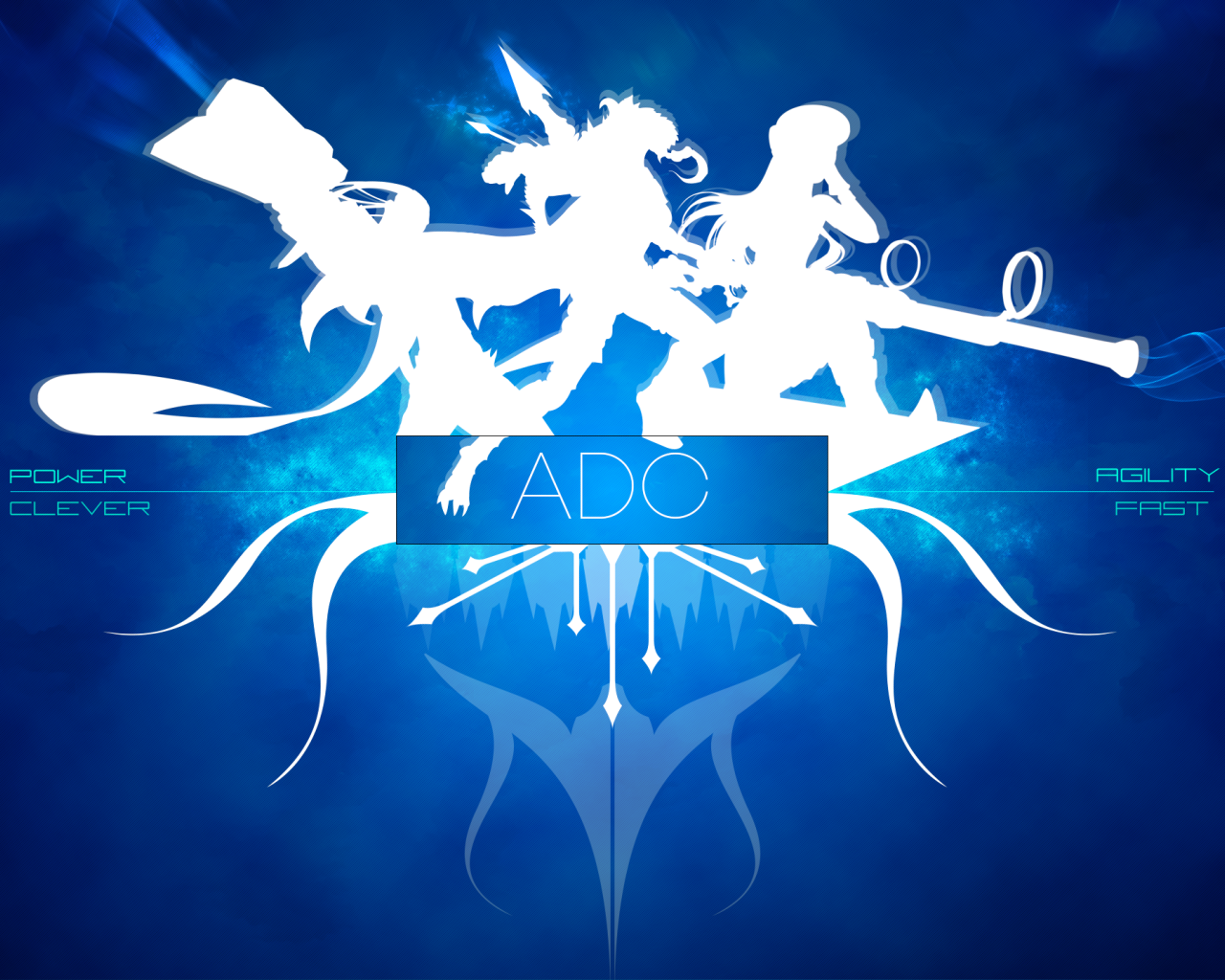 Силуэты героев игры Лига легенд