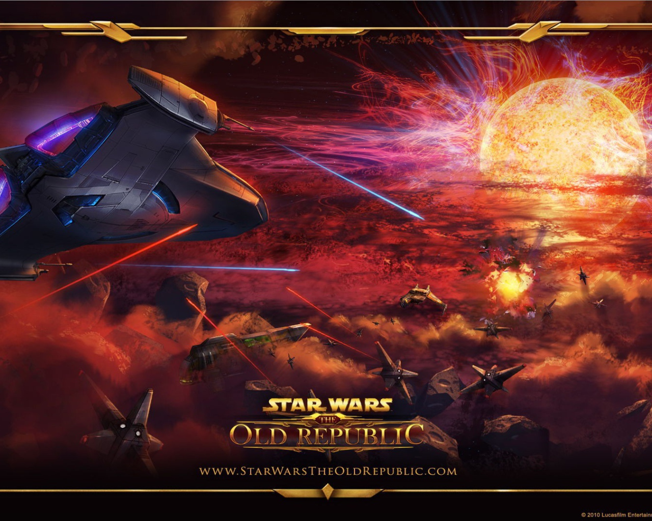 Космическое сражение в игре  Star Wars The Old Republic