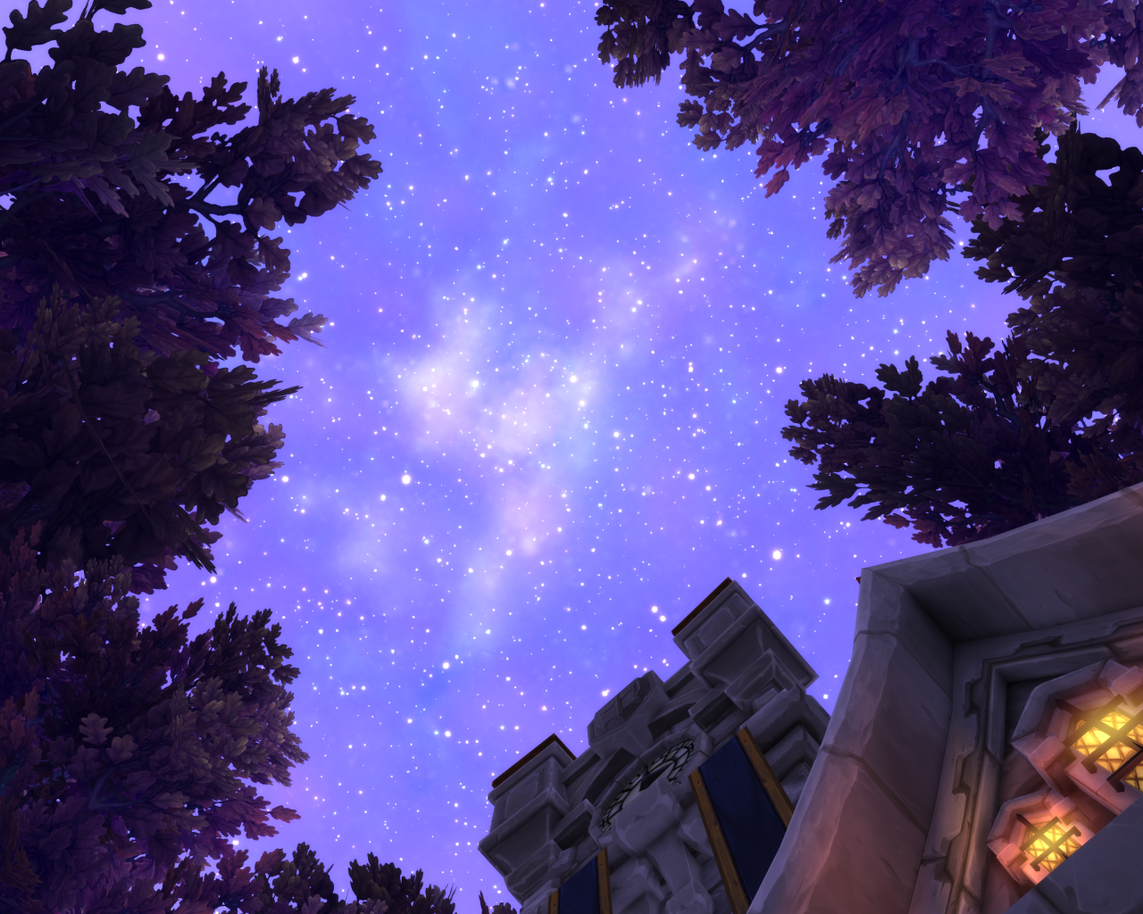 Звездное небо в игре World of Warcraft Warlords of Draenor