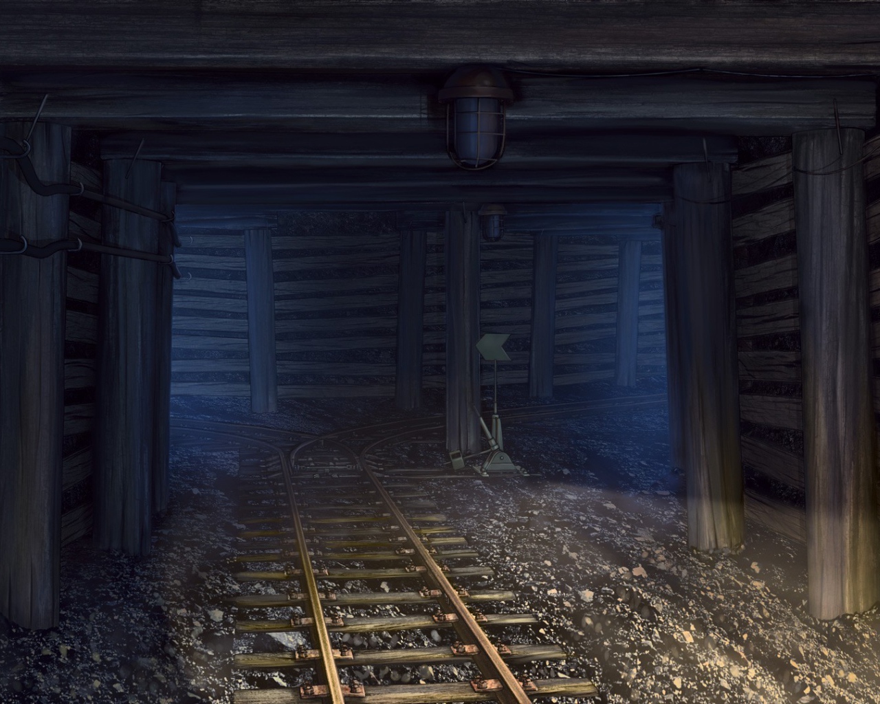 Подземная железная дорога в игре Бесконечное лето