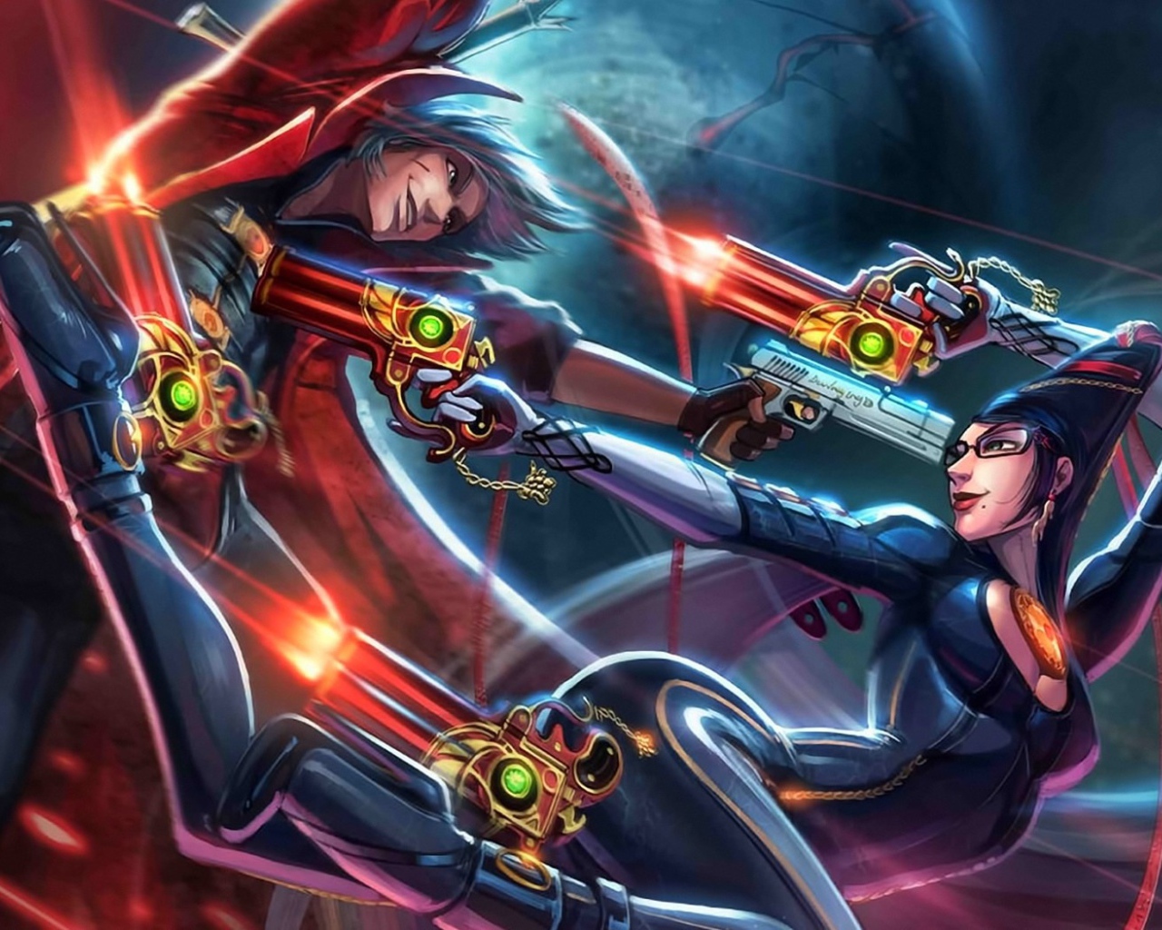 Сражение в игре Bayonetta