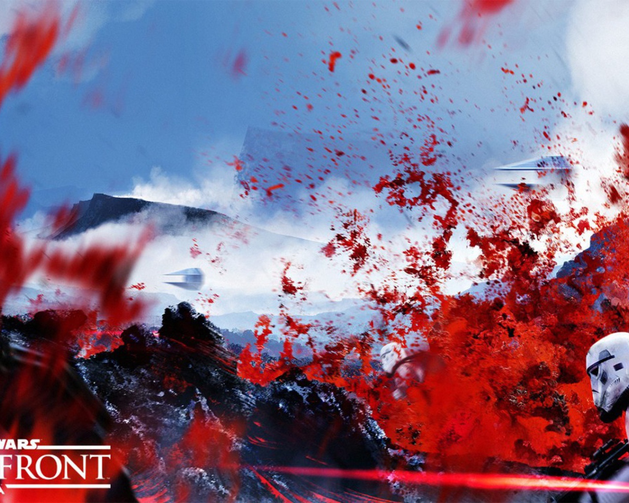 Сражение в игре Star Wars Battlefront