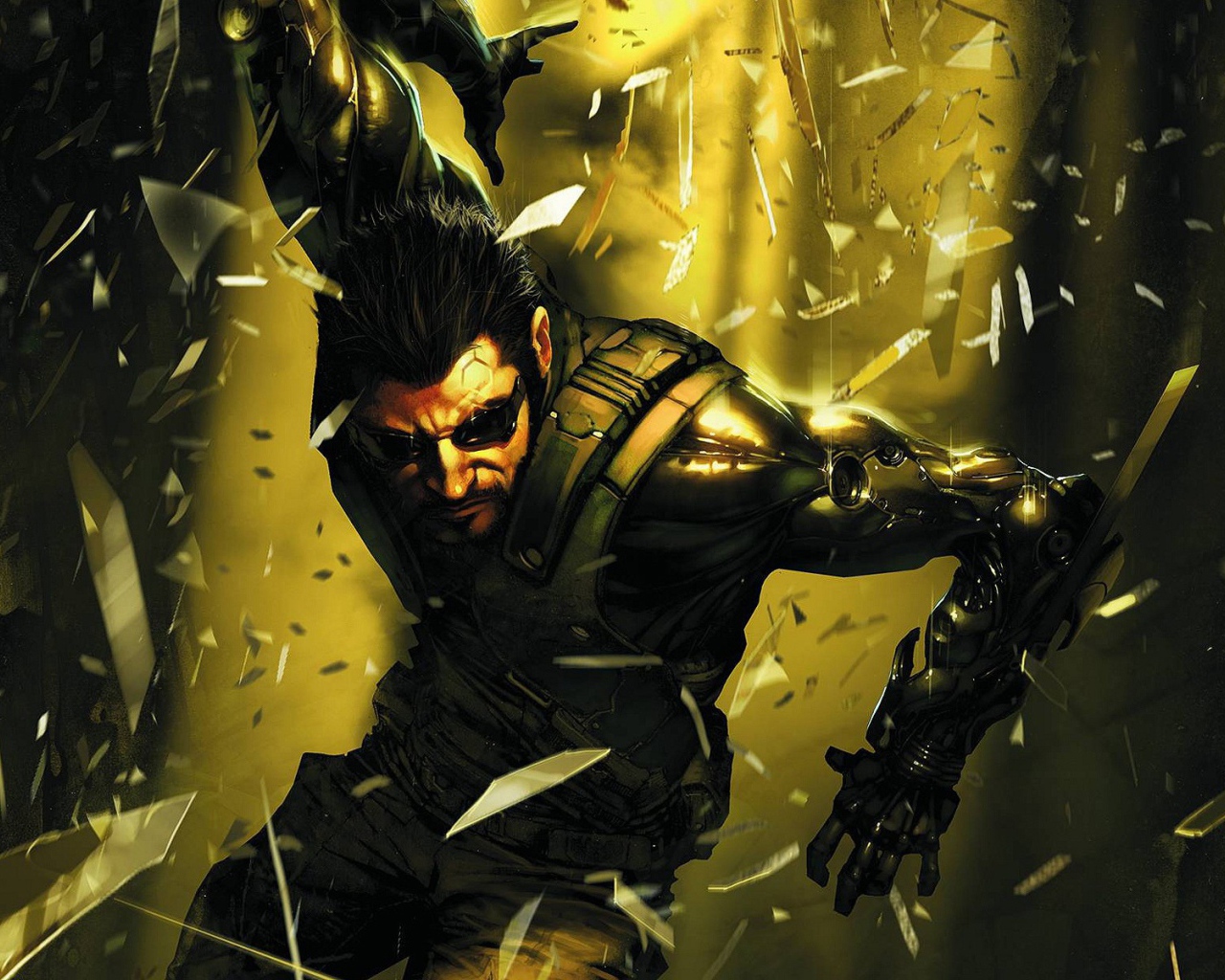 Отважный герой игры Deus Ex Human Revolution