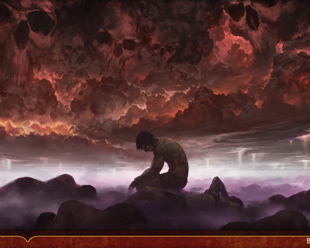 Персонаж игры Magic the Gathering под злыми силами