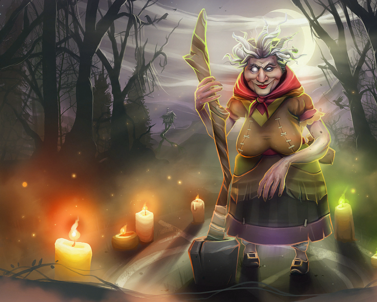 Престарелая ведьма в игре Dota 2