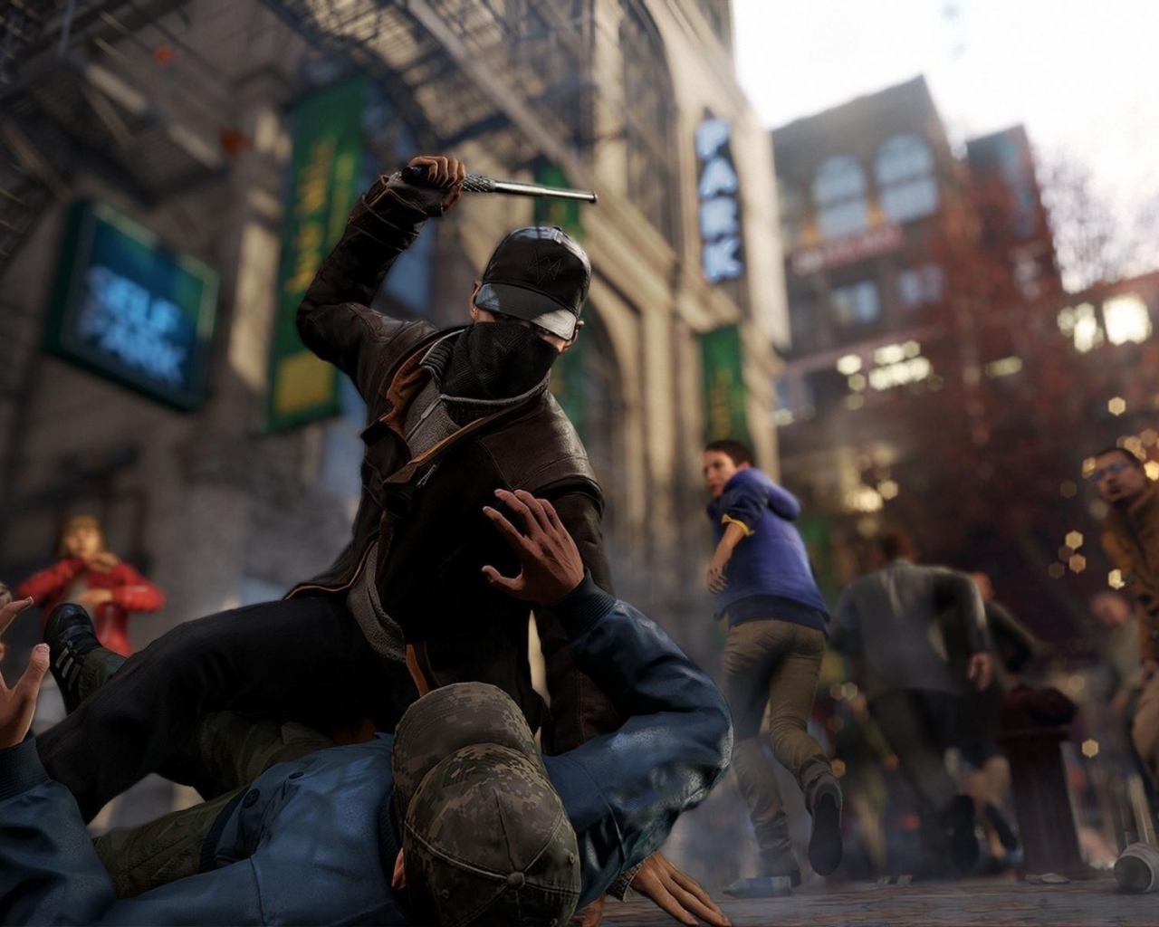 Драка в игре Watch Dogs