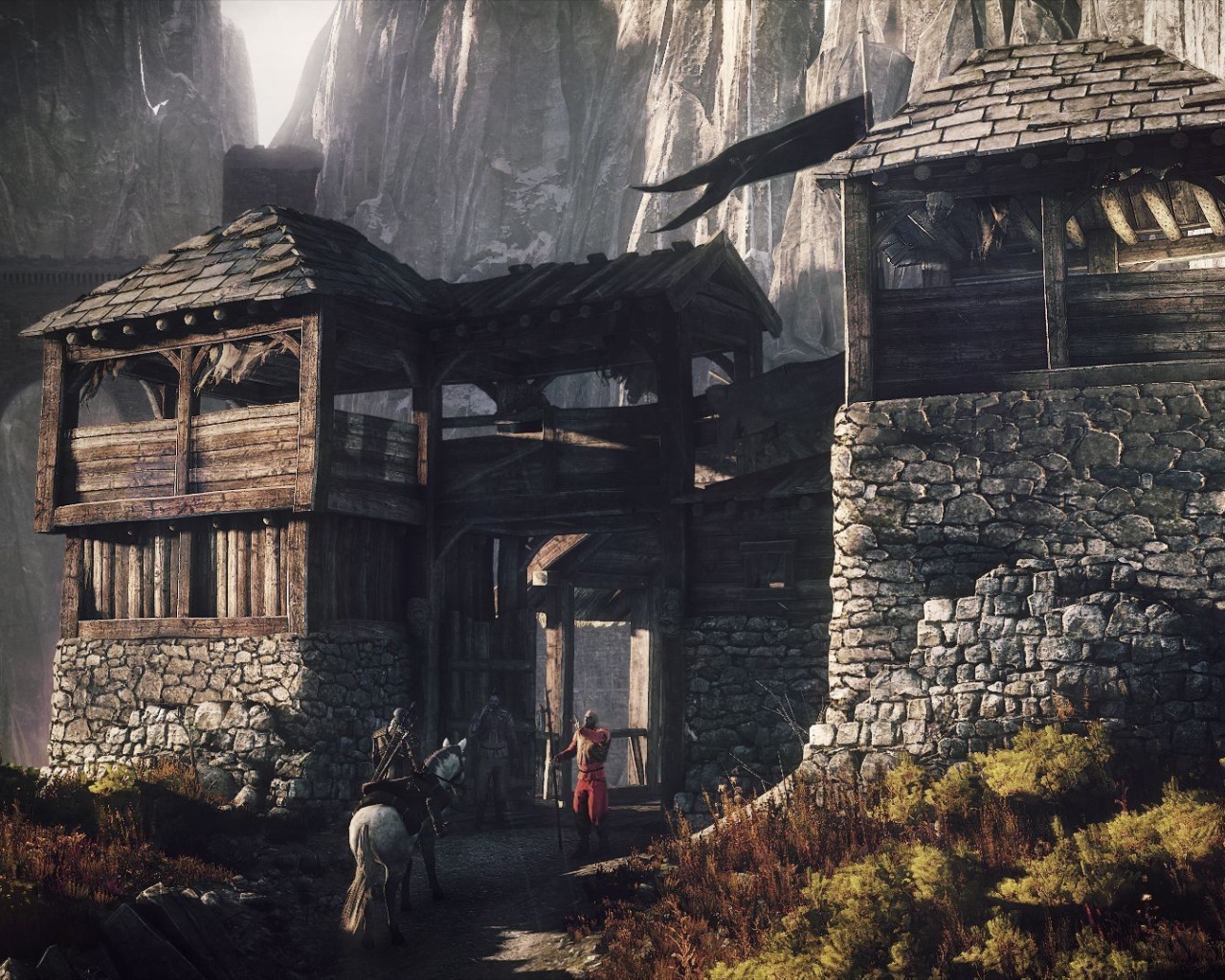 Ворота крепости в игре The Witcher 3 Wild Hunt