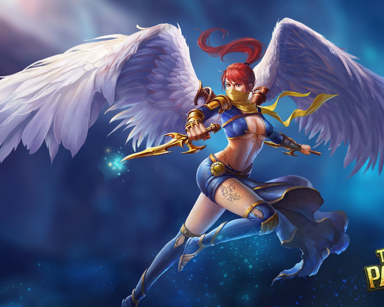 Девушка ангел из игры Taichi Panda