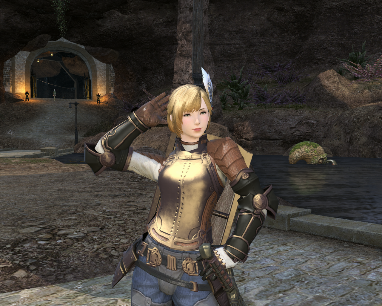 Девушка из онлайн игры Final Fantasy XIV