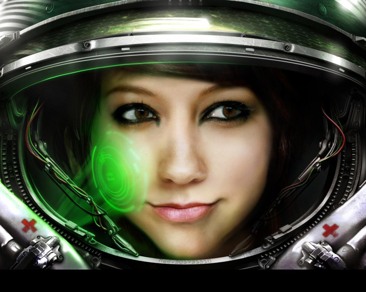 Девушка в скафандре, игра Starcraft II