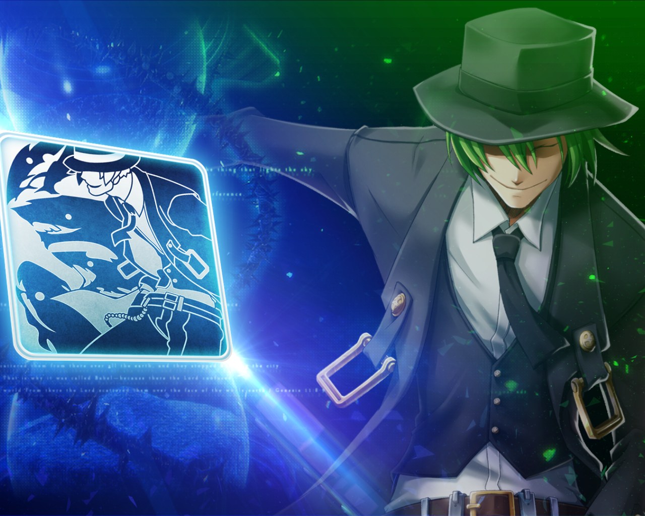 Парень в шляпе в игре Blazblue