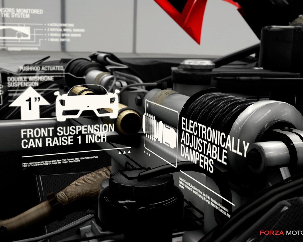 Интерфейс игры Forza Motorsport