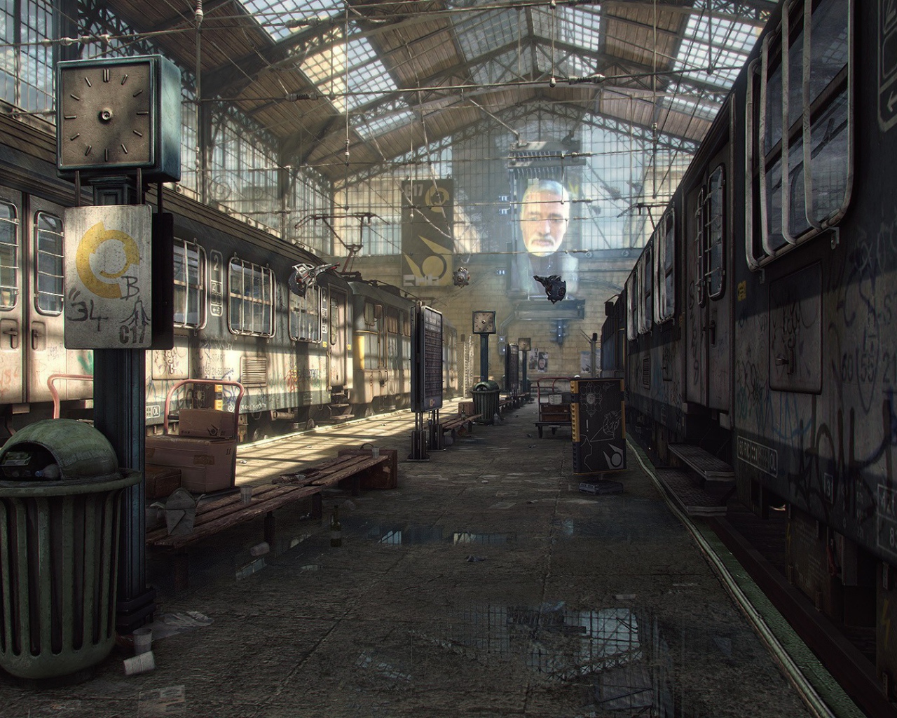 Интерьер здания в игре Unreal Engine 4