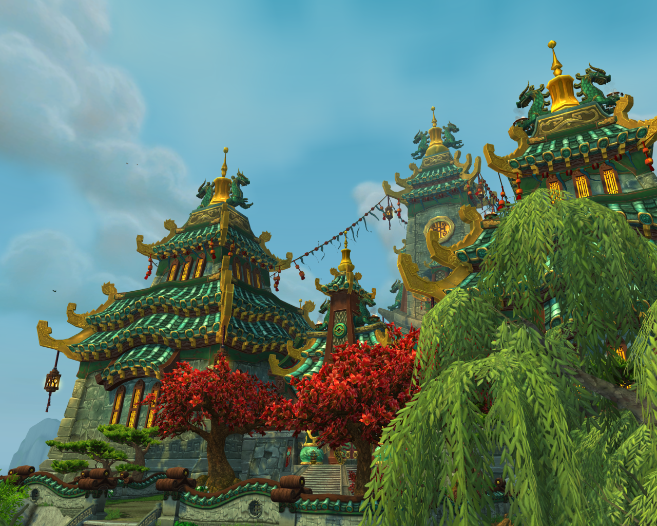 Великолепный замок в игре World of Warcraft Mists of Pandaria