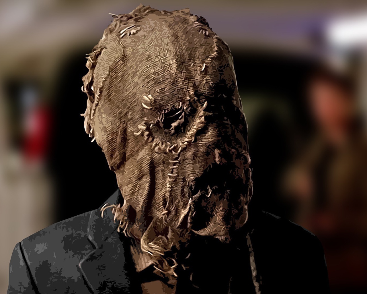 Маска на голове Scarecrow