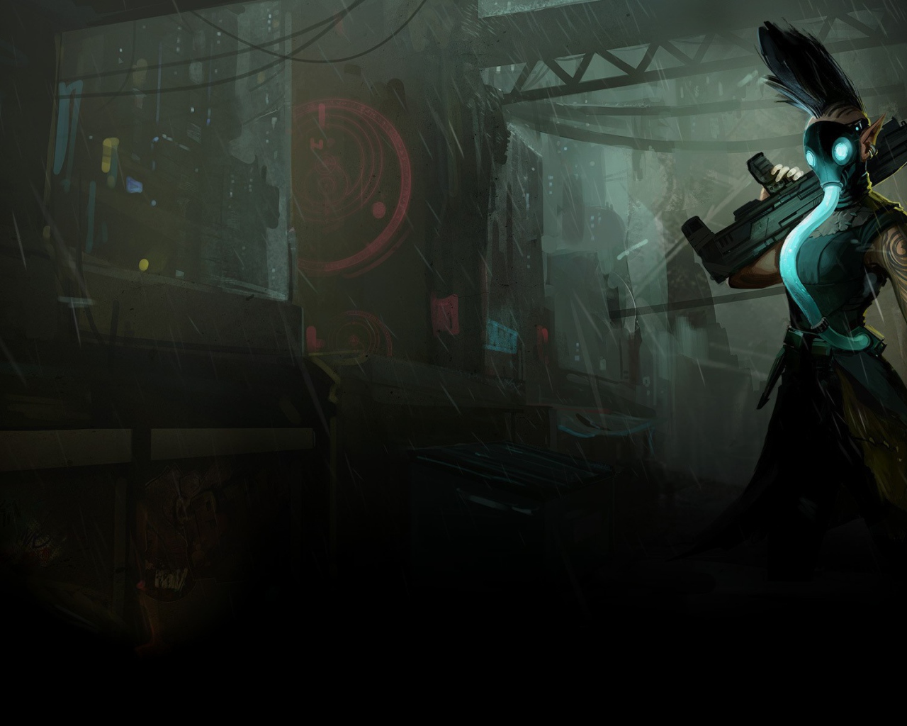 Человек в маске в игре Shadowrun Returns