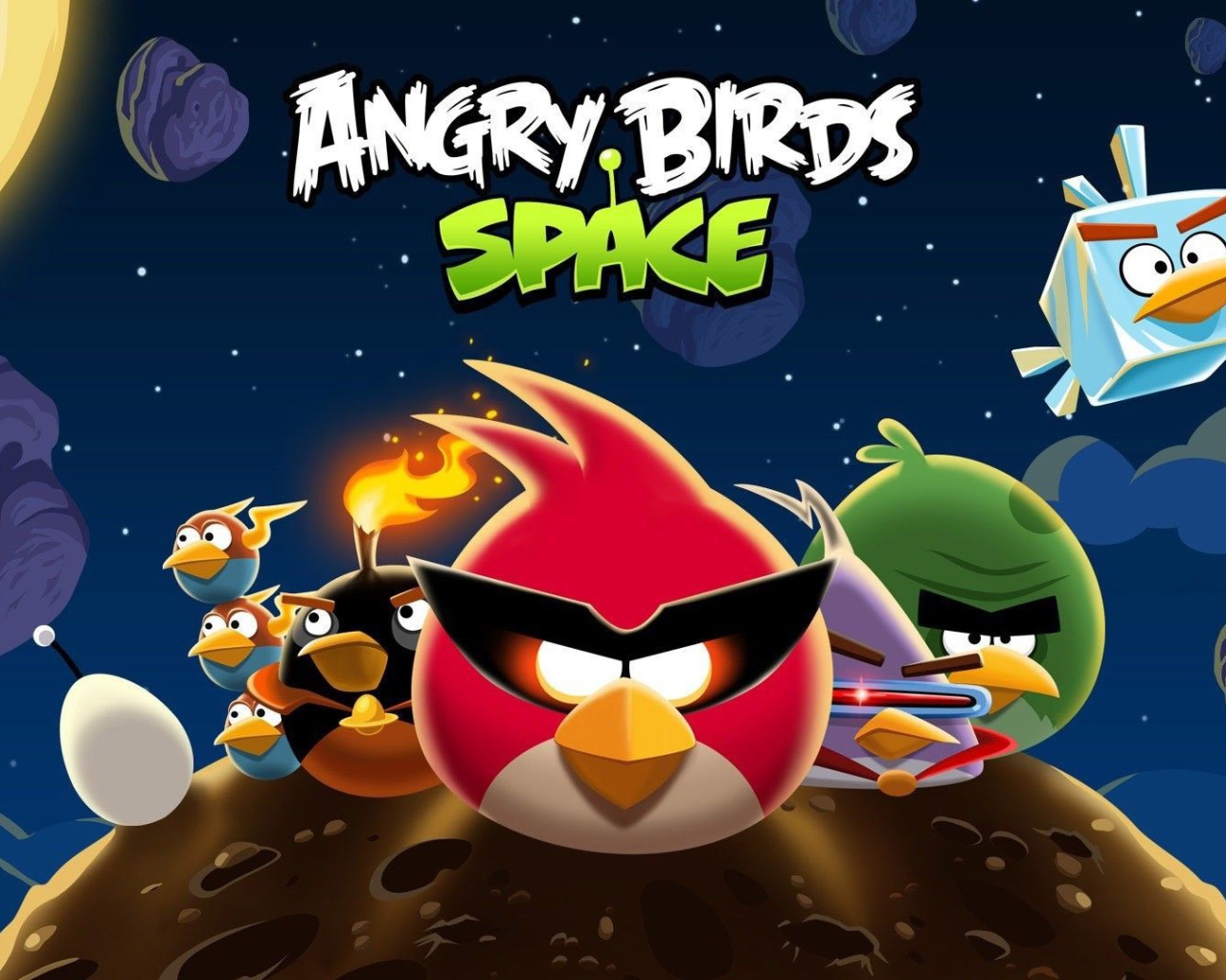 Популярная игра Angry Birds Space
