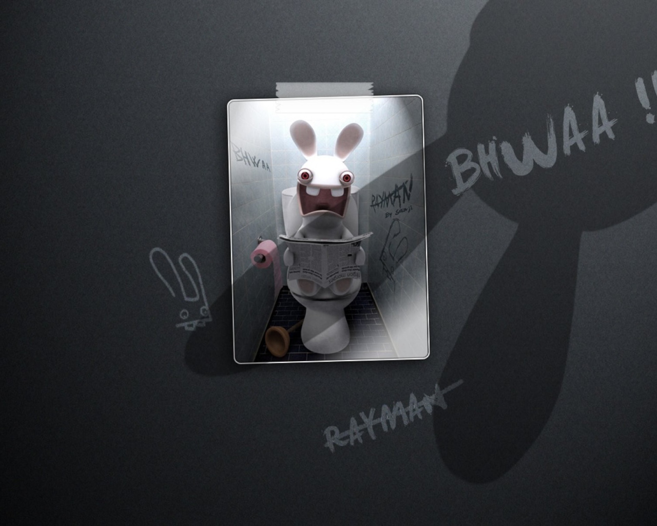 Постер игры Rayman Raving Rabbids