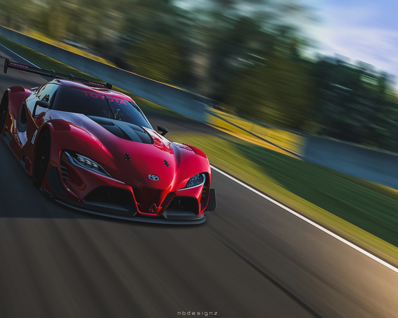 Тойота на треке в игре Gran Turismo 6