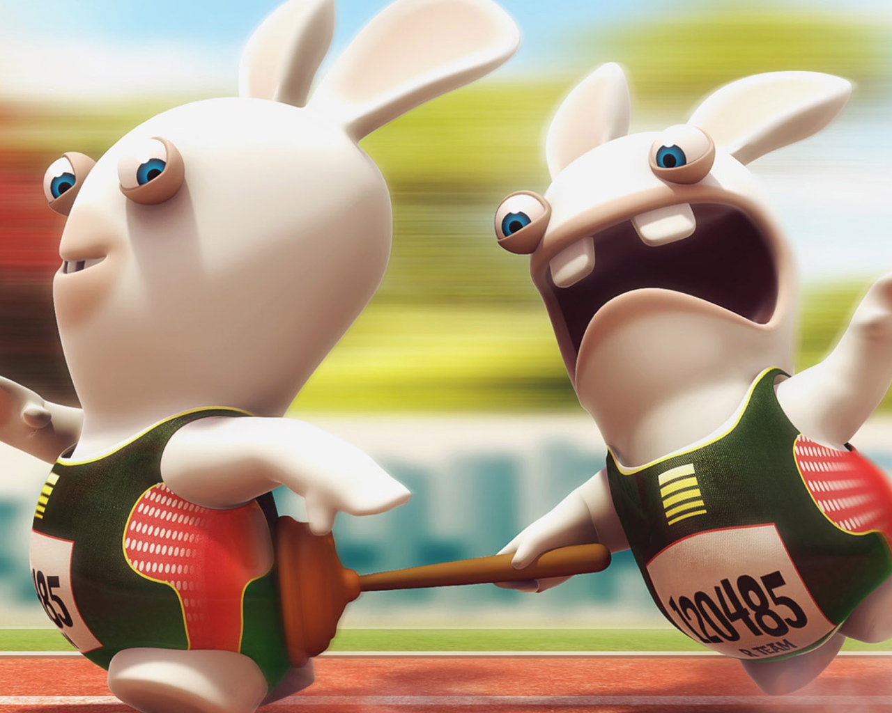 Беговая дорожка, игра Rayman Raving Rabbids