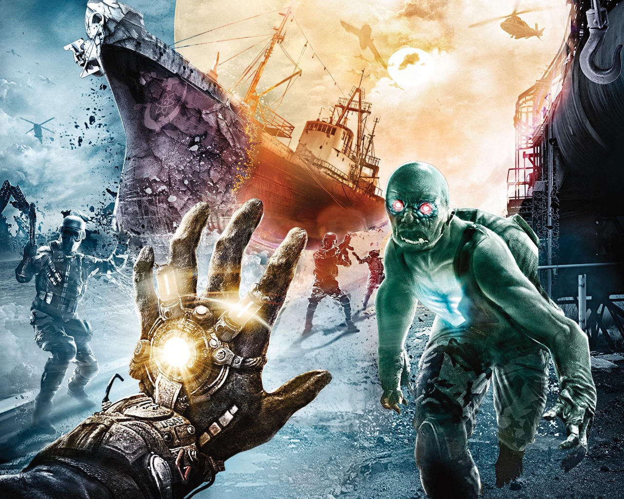 Попытка сражаться с зомби