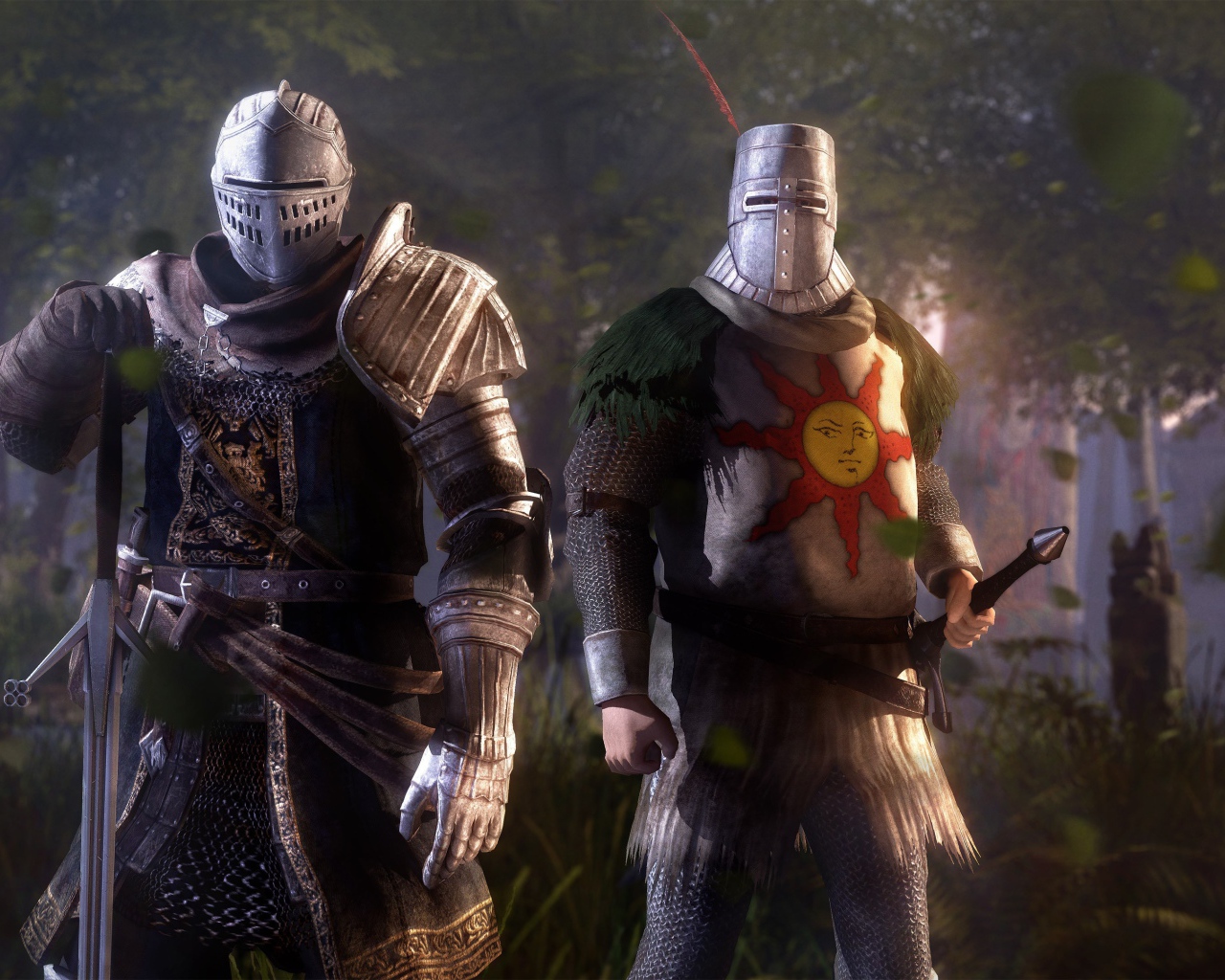 Два рыцаря, игра Dark Souls