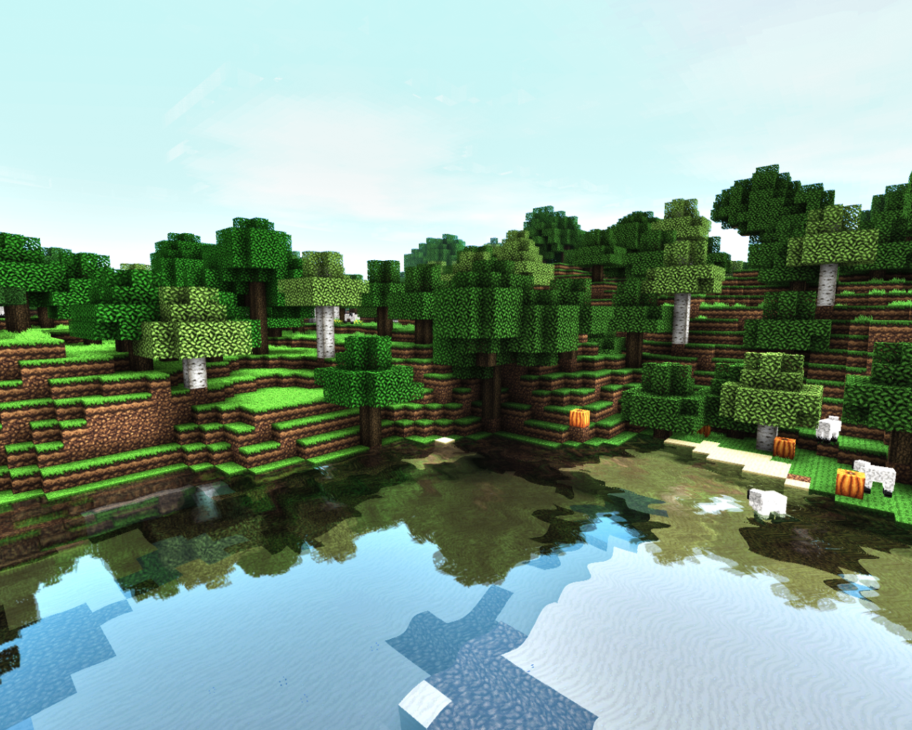 Растительность в игре Minecraft