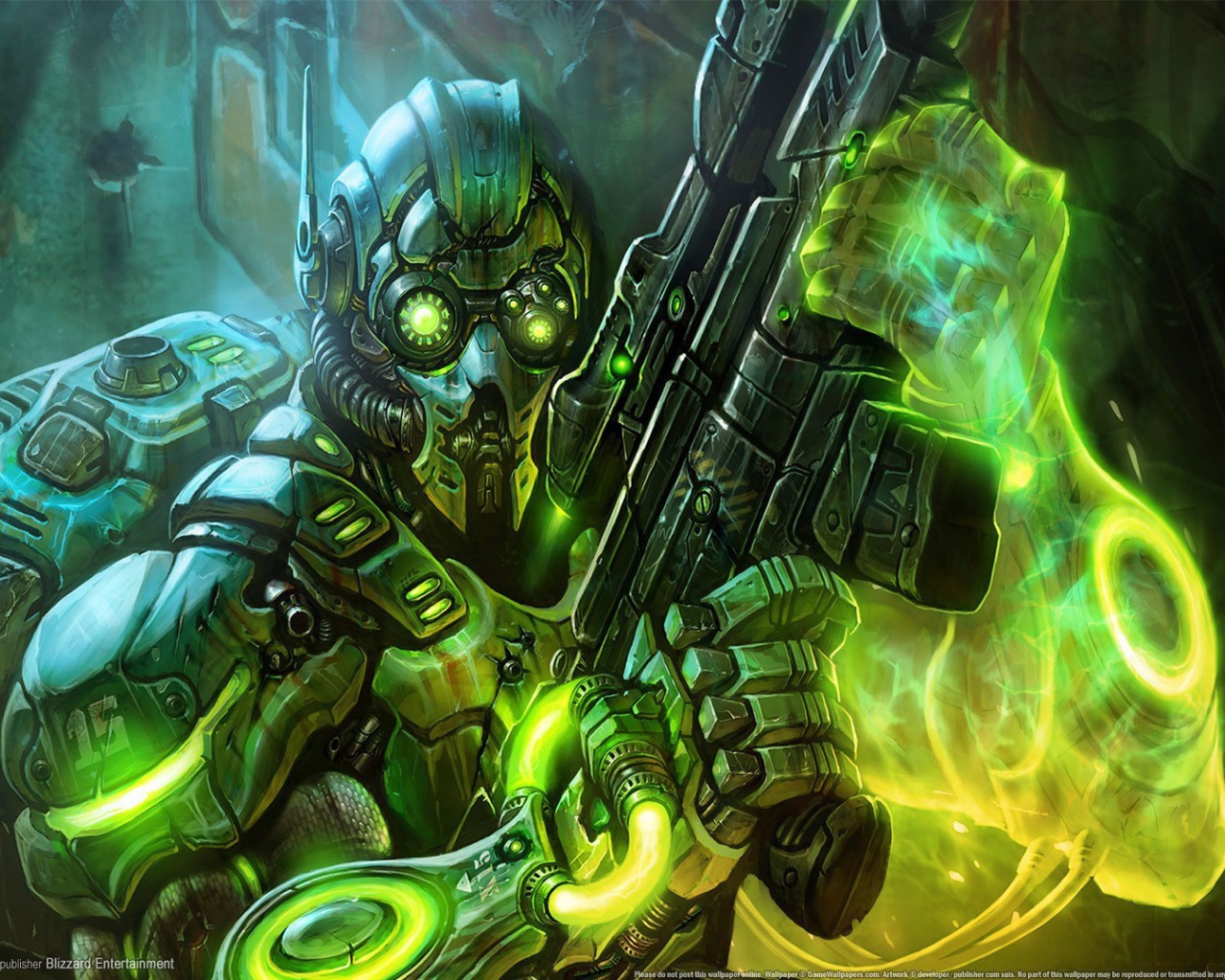 Воин андроид в игре Starcraft II