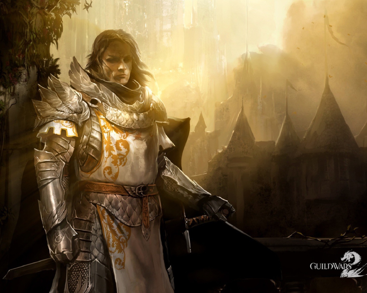 Воин из игры Guild Wars 2