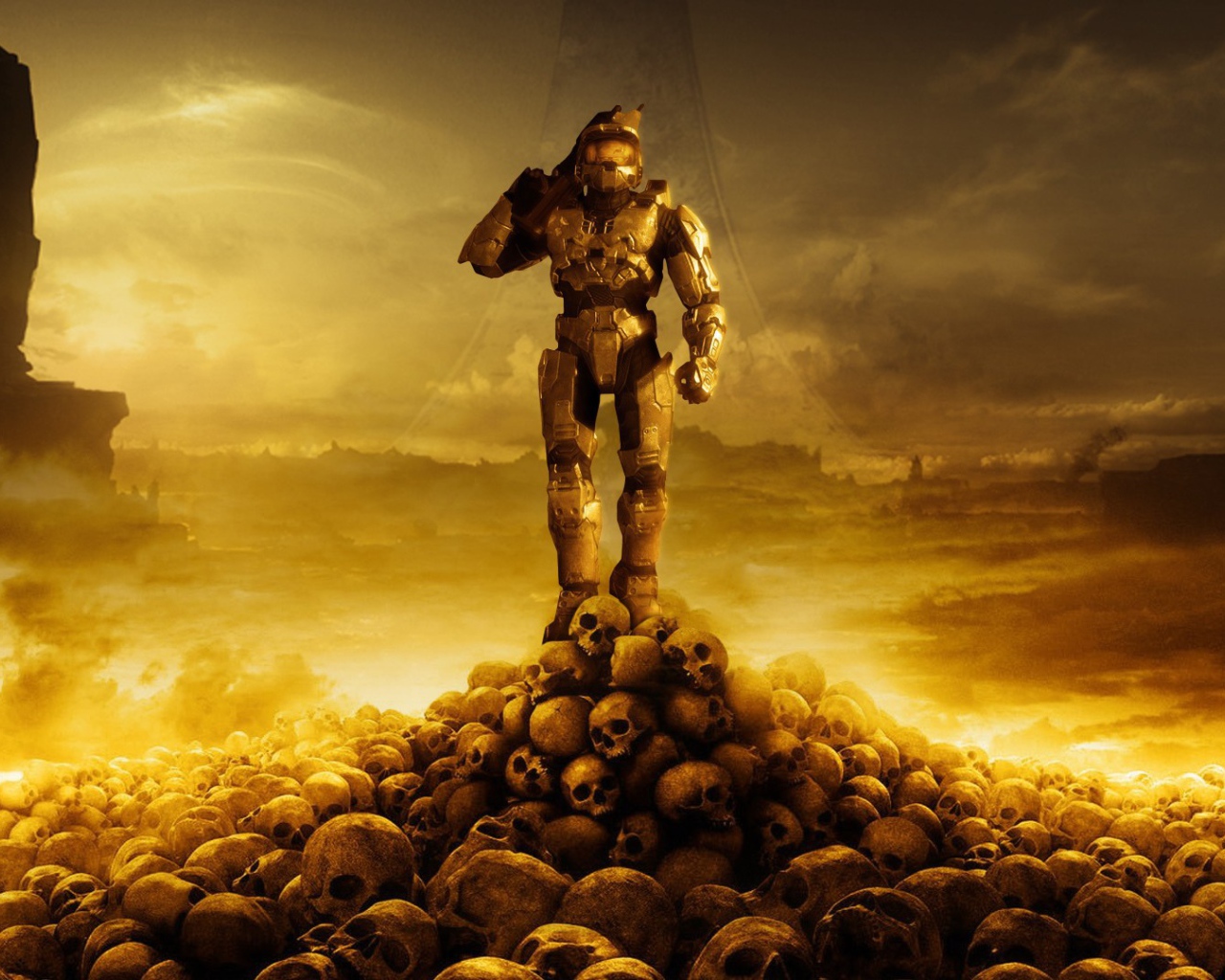 Воин на горе черепов, игра Halo 4