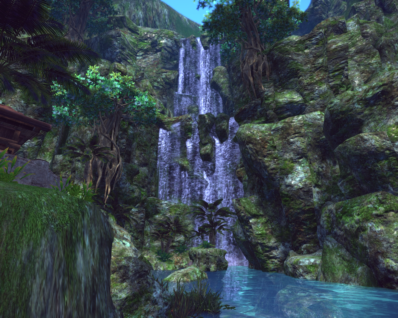 Водопад в игре Tera