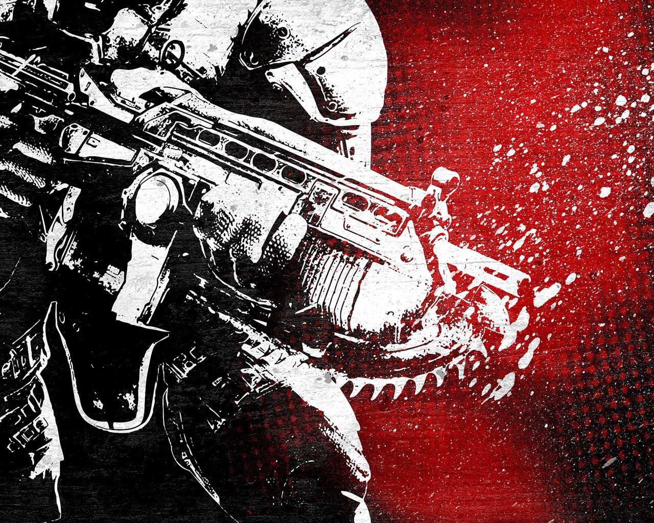 Белый робот, игра Gears of War