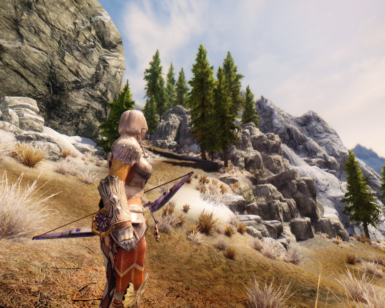 Девушка воин в игре The Elder Scrolls V Skyrim