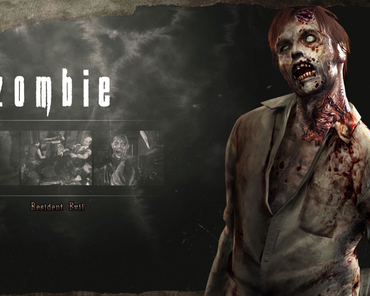 Zombies of the game Resident Evil HD Remaster