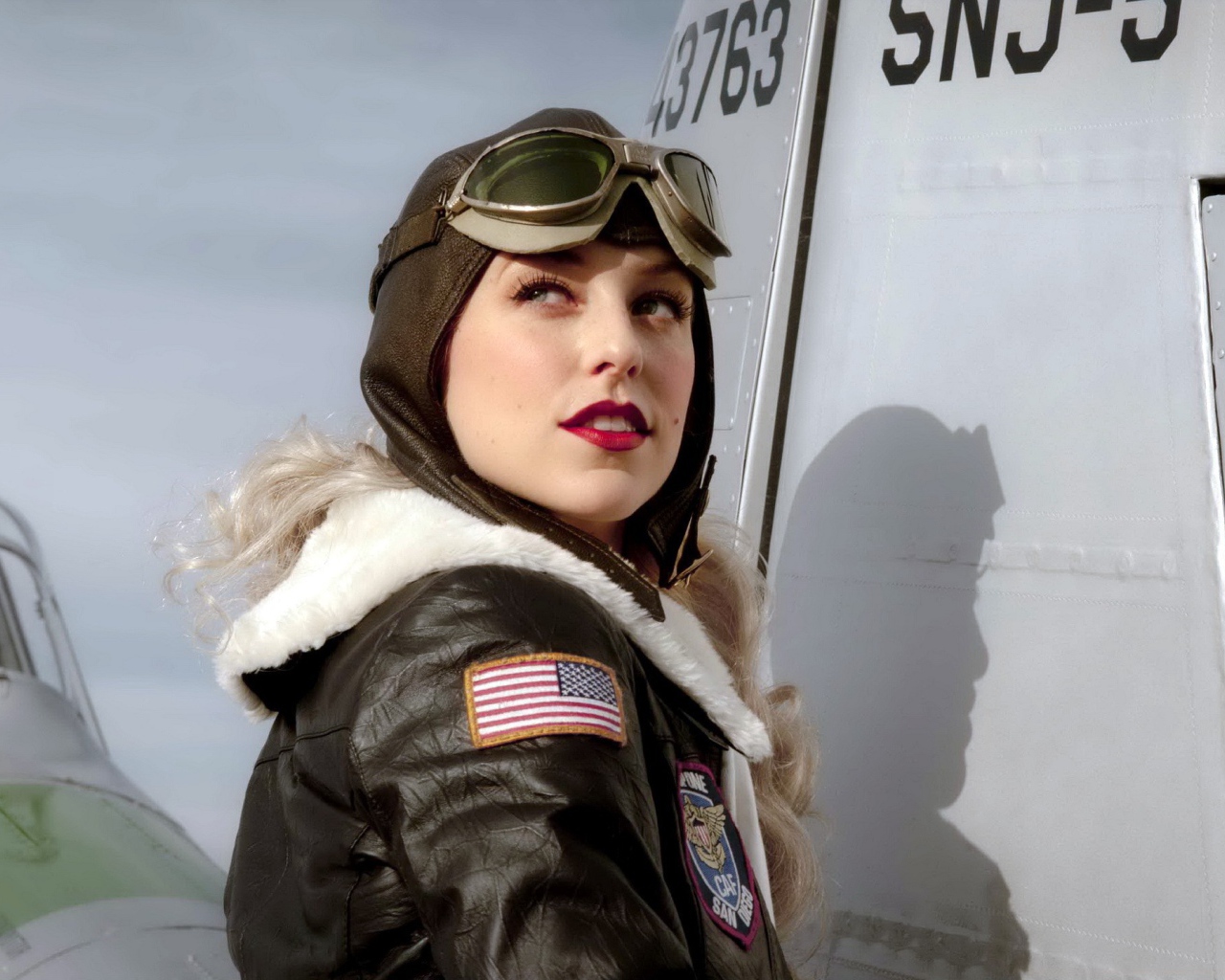 Девушка пилот ВВС США